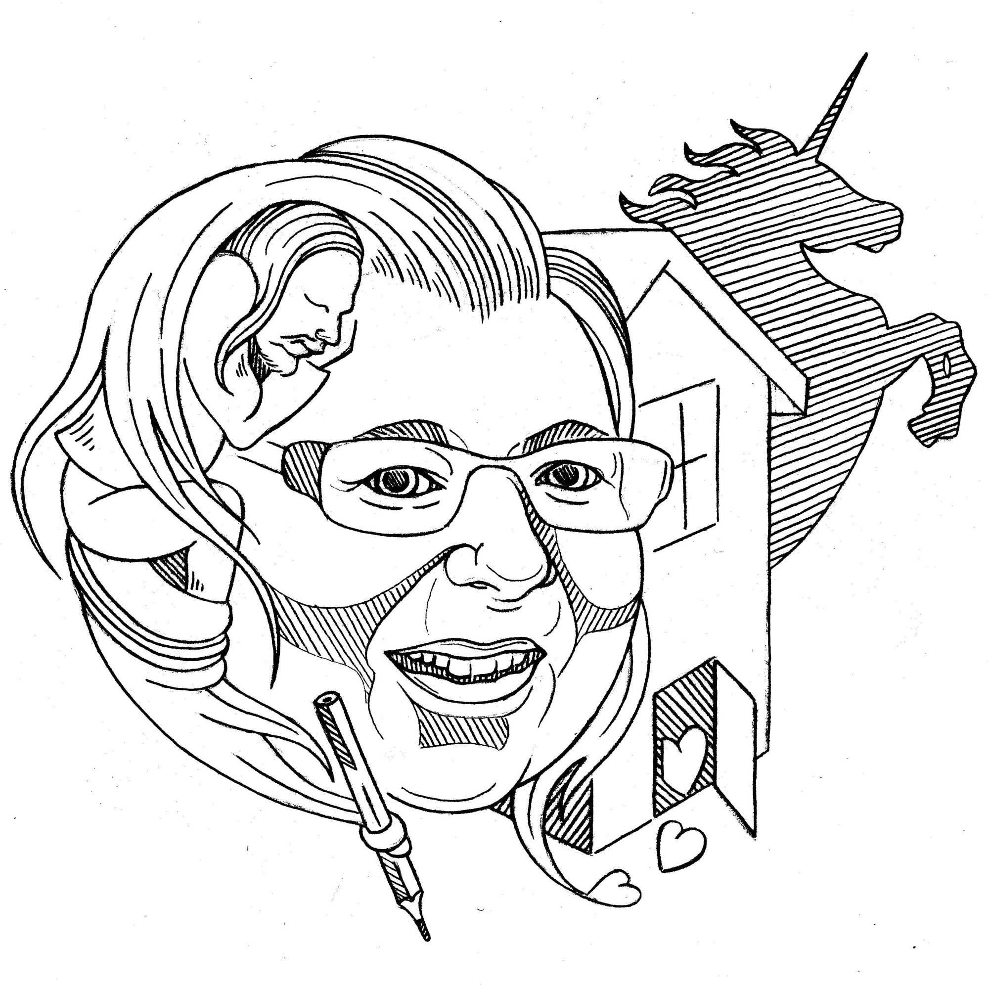 Siira Moksin piirros Irmasta